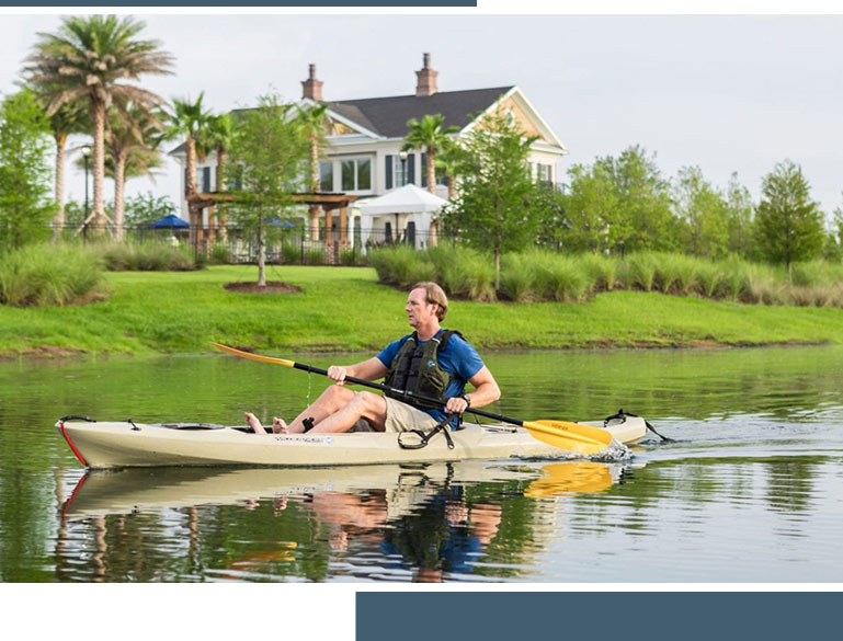 Residents making use of the Kayaking at Markland | Amenities at the Markland Home Community in St. Augustine, Florida.